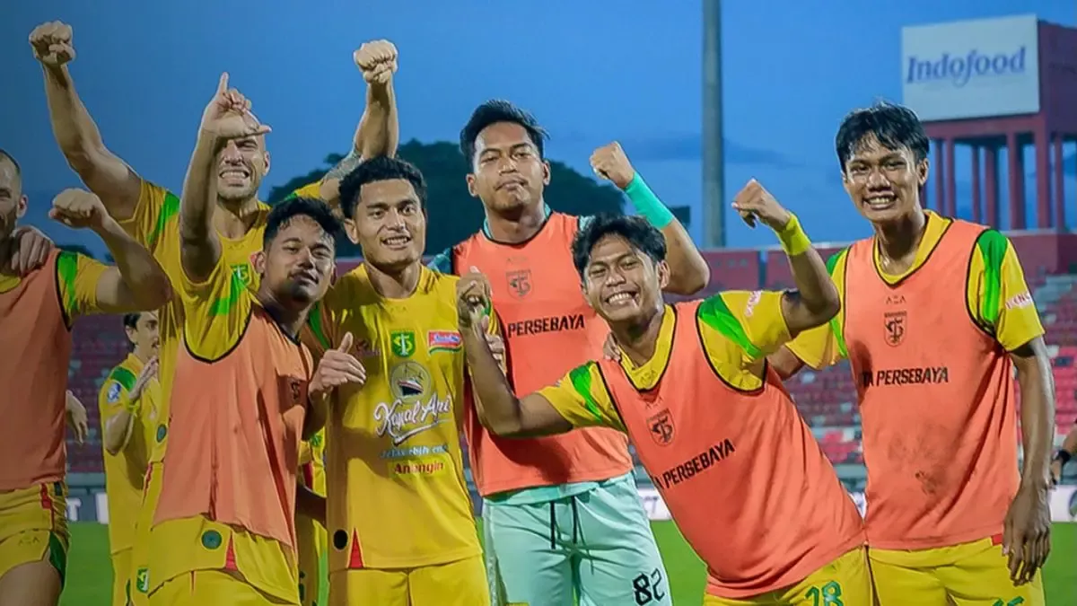 Persebaya Surabaya Menembus Empat Besar, Isenmulang Kalteng Terpuruk di Dasar Klasemen