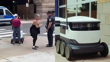 Saksi Berani: Wanita di Philadelphia Ditangkap Setelah Menghalangi Robot Delivery karena Ambil Kerjaan Manusia