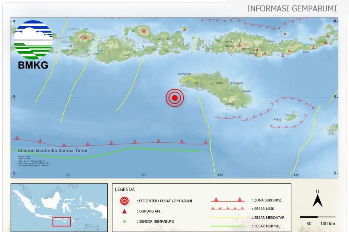 Sumba Barat Daya Diguncang Gempa Magnitudo Besar dan Polusi Udara Ekstrem di Palembang: Laporan BMKG Hari Ini