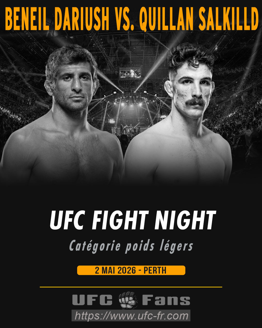 UFC Fight Night Sydney: Quillan Salkilld Hadapi Benoît Saint Denis Menjadi Sorotan Utama Pertarungan Kelas Ringan